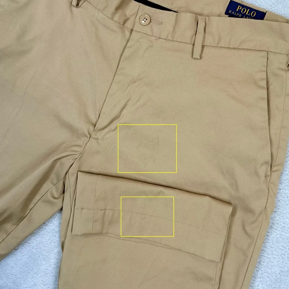 Polo Ralph Lauren Performance Chino Pants Mens 32x30 Tan Khaki‎ Stretch Golf
